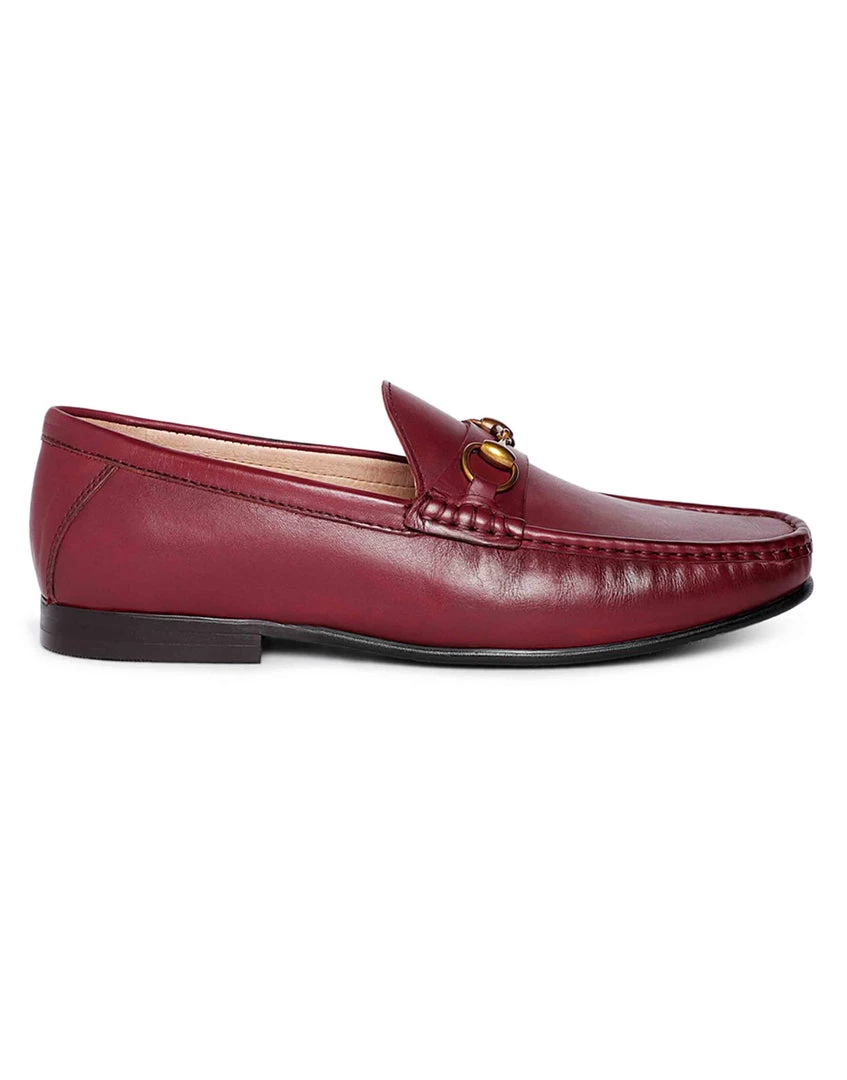 Heel & Buckle London MEN Burgundy Horse-Bit Formal Loafer 4 Heel & Buckle London MEN Burgundy Horse-Bit Formal Loafer