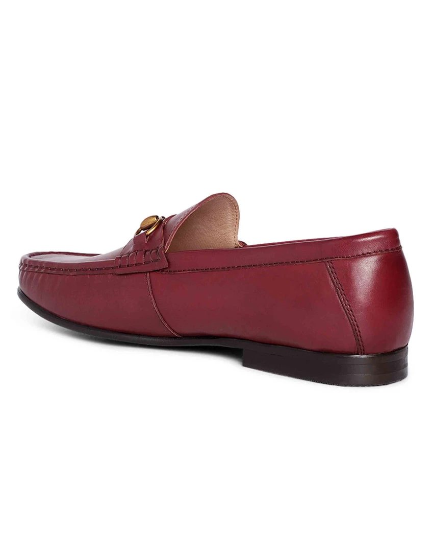 Heel & Buckle London MEN Burgundy Horse-Bit Formal Loafer 5 Heel & Buckle London MEN Burgundy Horse-Bit Formal Loafer