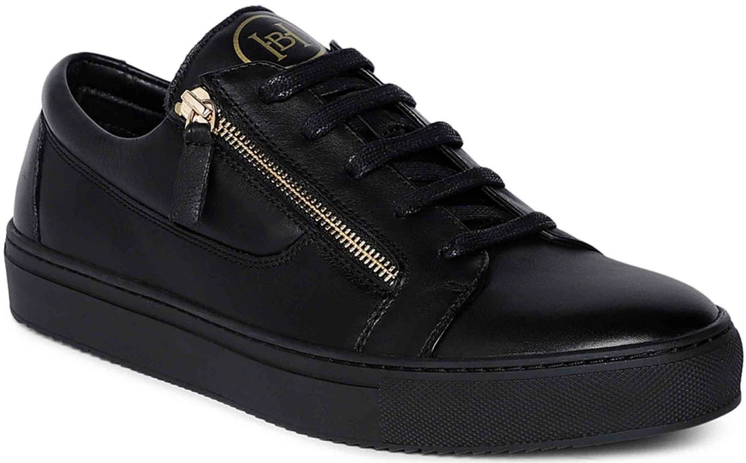 Heel & Buckle London Black Side Zip Formal Sneaker 3 Heel & Buckle London Black Side Zip Formal Sneaker