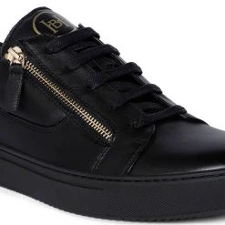 Heel & Buckle London Black Side Zip Formal Sneaker 11 Heel & Buckle London Black Side Zip Formal Sneaker