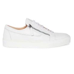 Heel & Buckle London White Side Zip Formal Sneaker MEN