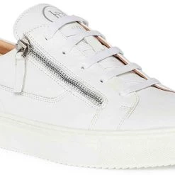 Heel & Buckle London White Side Zip Formal Sneaker MEN