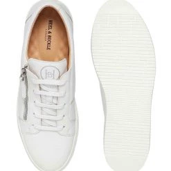 Heel & Buckle London White Side Zip Formal Sneaker MEN