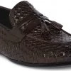 Heel & Buckle London Brown Woven Tassel Loafer