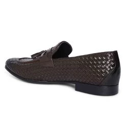 Heel & Buckle London Brown Woven Tassel Loafer 9 Heel & Buckle London Brown Woven Tassel Loafer