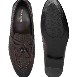 Heel & Buckle London Brown Woven Tassel Loafer 10 Heel & Buckle London Brown Woven Tassel Loafer