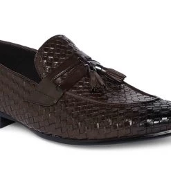 Heel & Buckle London Brown Woven Tassel Loafer 11 Heel & Buckle London Brown Woven Tassel Loafer
