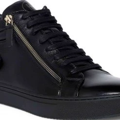 Heel & Buckle London Black High Top Formal Sneaker