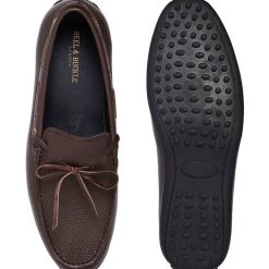 Heel & Buckle London Brown Driving Slip On Loafers MEN