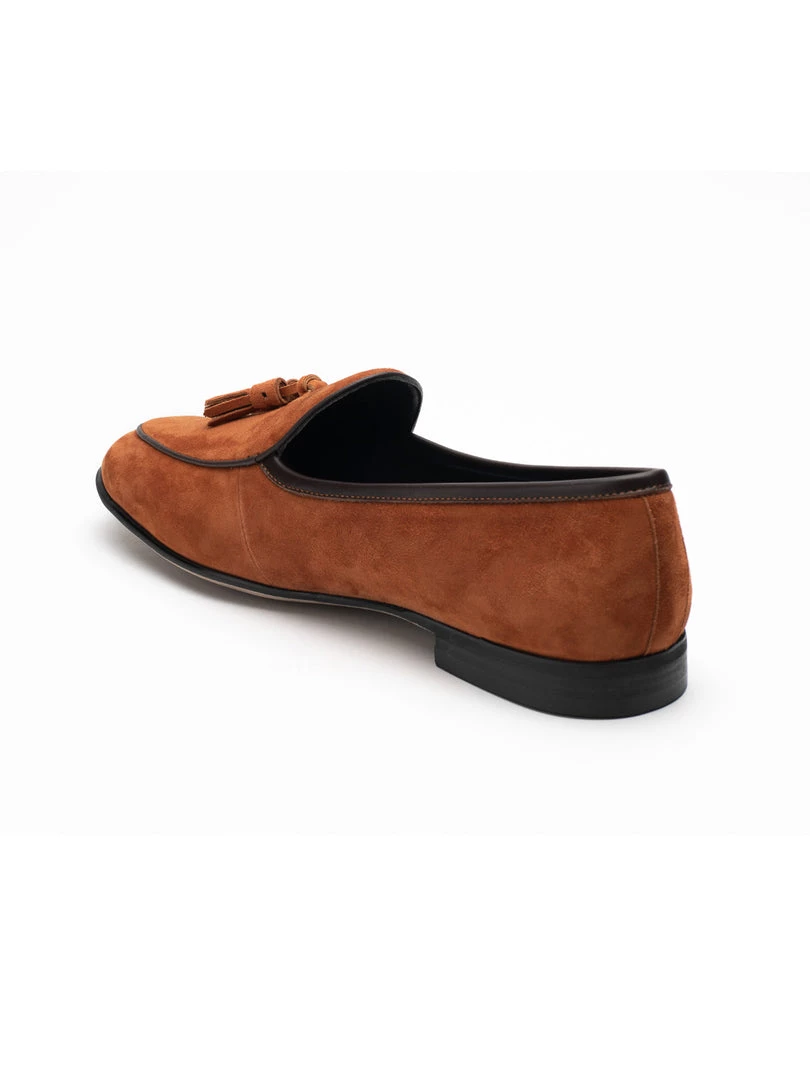 Heel & Buckle London Sliced Tan Suede Formal Loafers MEN 5 Heel & Buckle London Sliced Tan Suede Formal Loafers MEN