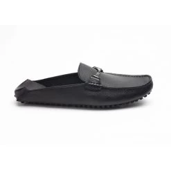 Heel & Buckle London Bare Black Close-Toe Slipons MEN