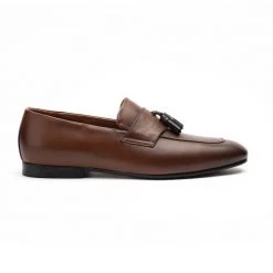 Heel & Buckle London Crest Tanned Tassel Formal Loafers