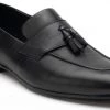 Heel & Buckle London Crest Black Tassel Formal Loafers