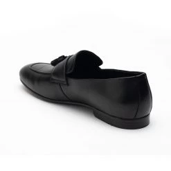 Heel & Buckle London Crest Black Tassel Formal Loafers
