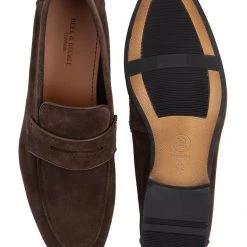 Heel & Buckle London MEN Mosey Brown Penny Formal Loafers 10 Heel & Buckle London MEN Mosey Brown Penny Formal Loafers