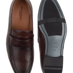 Heel & Buckle London MEN Diverse Brown Penny Formal Loafers