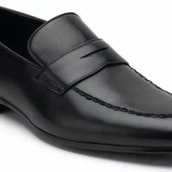 Heel & Buckle London MEN Diverse Black Penny Formal Loafers