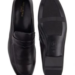 Heel & Buckle London MEN Diverse Black Penny Formal Loafers