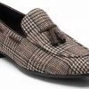 Heel & Buckle London MEN Checkered Brown Tassel Formal Loafer
