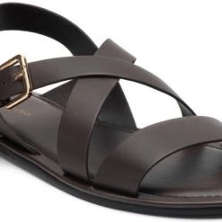 Heel & Buckle London Brown Gladiator Formal Sandals