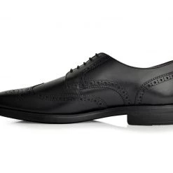 Language Men's Black Premium Formal Lace-Up Shoes