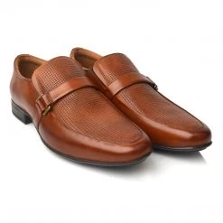 Language Men's Tan Premium Formal Shoes