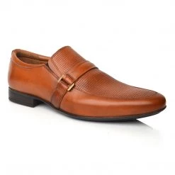Language Men's Tan Premium Formal Shoes