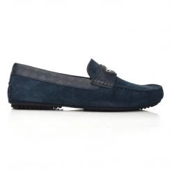 Language Men's Blue Premium Casual Driving Shoes