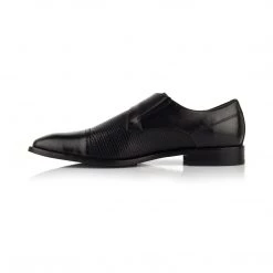 Language Men's Black Premium Tunit Party Monk Shoes