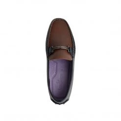 Language Men's Blue-Navy Premium Casual Driving Shoes