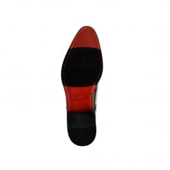 Language Men's Black Premium Wedding Monk Shoes