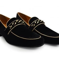 Language Men's Black Premium Wedding Shoes