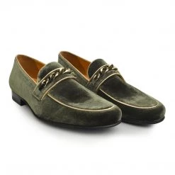 Language Men's Green Premium Wedding Shoes