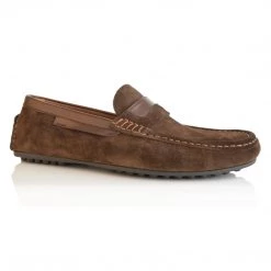 Language Men's Brown Premium Casual Driving Shoes