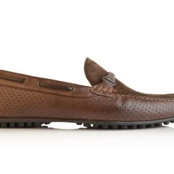 Language Men's Brown Premium Casual Driving Shoes