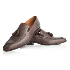 Language Men's Brown Premium Party Formal Shoes