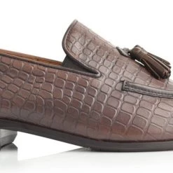 Language Men's Brown Premium Party Formal Shoes