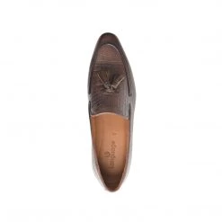 Language Men's Burgundy Premium Party Formal Shoes