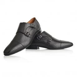 Language Men's Black Premium Party Monk Shoes 13 Language Men's Black Premium Party Monk Shoes