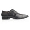 Language Men's Black Premium Party Monk Shoes