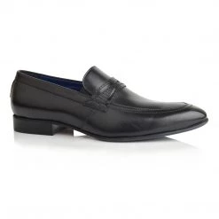 Language Men's Black Premium Party Formal Shoes