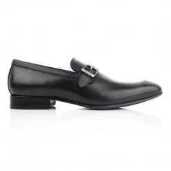 Language Men's Black Premium Party Monk Shoes