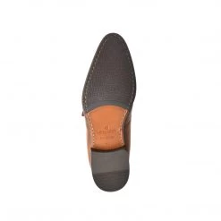 Language Men's Tan Premium Party Monk Shoes