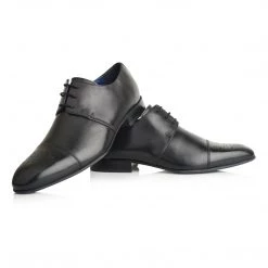 Language Men's Black Premium Party Formal Shoes