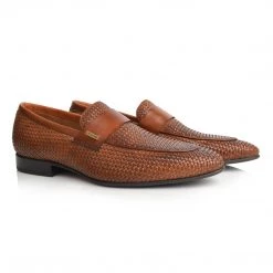 Language Men's Tan Premium Party Formal Shoes