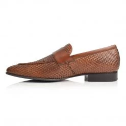 Language Men's Tan Premium Party Formal Shoes