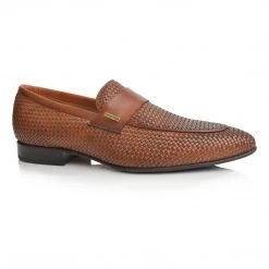 Language Men's Tan Premium Party Formal Shoes
