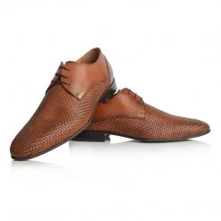 Language Men's Tan Premium Party Formal Shoes