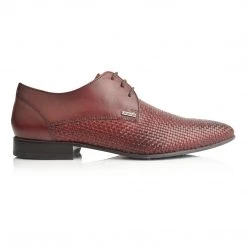 Language Men's Burgundy Premium Party Formal Shoes