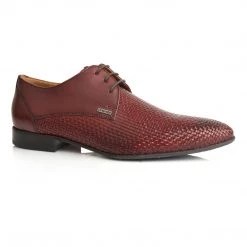 Language Men's Burgundy Premium Party Formal Shoes